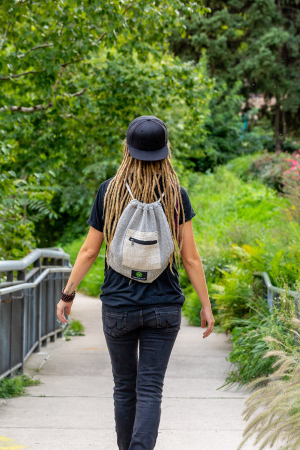 HEMP DRAWSTRING BACKPACK